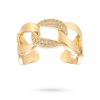 Bague Entrelacée Dorée – Force & Éclat