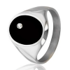 Bague Homme – Chevalière Argentée & Zirconium