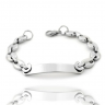 AFSTALR Bracelet Graine De Café Homme Femme Acier Inoxydable - Argent Noir Or 18/22/24cm