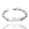 Bracelet Homme – Acier Inoxydable 316L Grain de Café Argenté