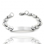 Bracelet Homme – Acier Inoxydable 316L Grain de Café Argenté