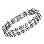 Bracelet Homme – Chaine de Vélo Acier Argenté
