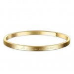 Bracelet doré message – Je t’aime mon cœur