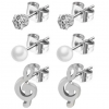 Lot de 3 paires de boucles d'oreilles