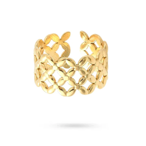 Bague Femme Plaqué Or – Dorure Entrelacée