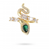 Bague Serpent Réglable - Plaqué Or Zirconiums