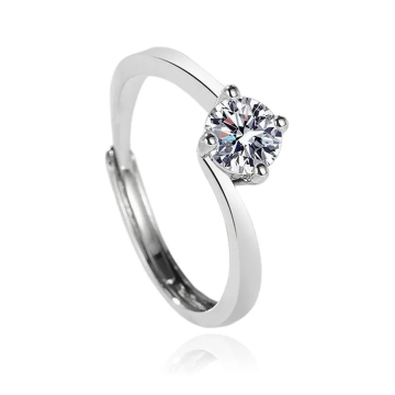 Bague Solitaire Argent 925