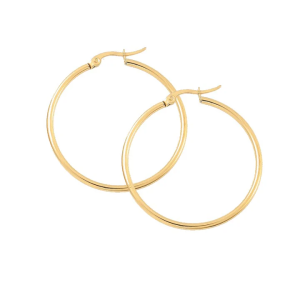 Boucles d’Oreilles Créoles Plaqué Or