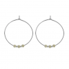 Boucles d’Oreilles Créoles – Pierre de Lune