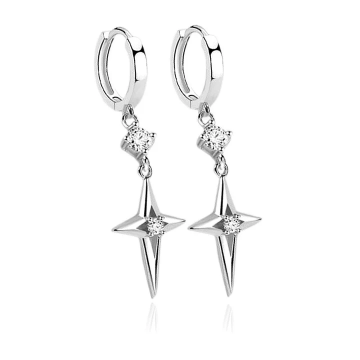 Boucles d’Oreilles Étoiles Pendantes