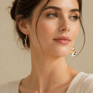 Boucles d’Oreilles Pinceau et Palette