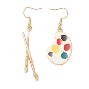 Boucles d’Oreilles Pinceau et Palette