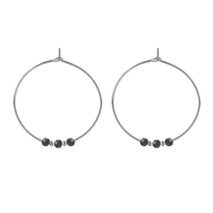 Boucles d’oreilles Créoles – Agate