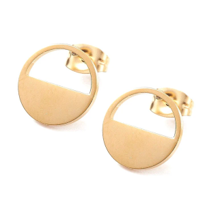 Boucles d’oreilles Femme Acier Inoxydable Doré à l’Or Fin