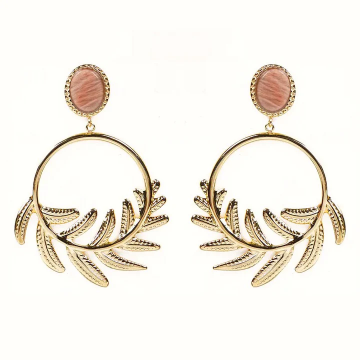 Boucles d’oreilles pendantes – Pierre du Soleil