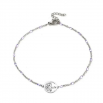 Bracelet Arbre de Vie – Perles Blanches & Acier Inoxydable