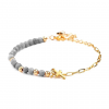 Bracelet Croix Labradorite Plaqué Or