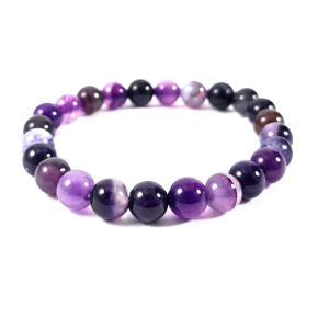 Bracelet Femme Agate Violette Naturelle