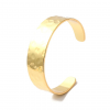 Bracelet Femme Manchette Martelé Plaqué or