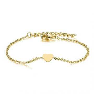 Bracelet Femme – Cœur Doré Minimaliste