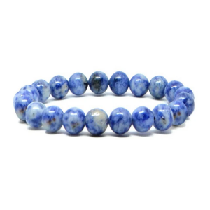 Bracelet Femme – Jaspe Bleu Tacheté