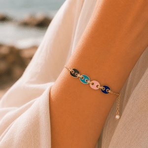 Bracelet Grains de Café Colorés