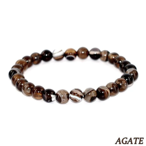Bracelet Homme – Pierre Naturelle d’Agate