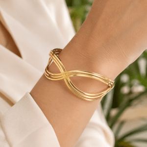 Bracelet Jonc Infini Croisé