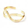 Bracelet Jonc Infini Croisé Plaqué Or