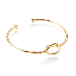 Bracelet Jonc Noeud Plaqué or