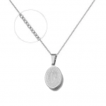 Collier Médaille Vierge Marie – Acier Inoxydable Argenté
