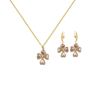 Parure Femme – Trèfle Cœur Porte-Bonheur