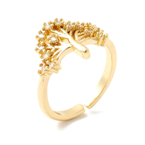Bague Arbre de Vie Plaqué Or