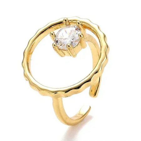 Bague Cercle Zirconium Blanc