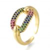 Bague Rainbow Ovale Diamants CZ