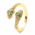 Bague Regard de Serpent Plaqué Or