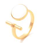 Bague Réglable Coquillage Doré Plaqué Or