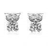 Boucles d'Oreilles Argent Chouette
