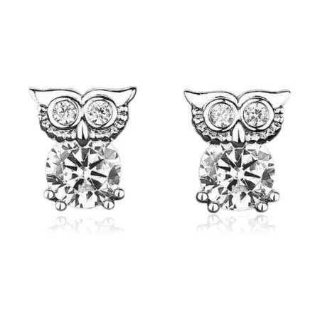 Boucles d'Oreilles Argent Chouette