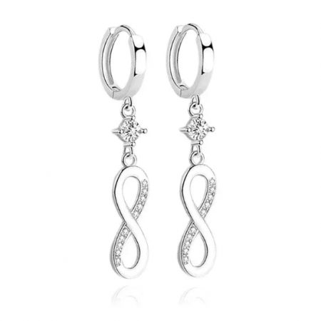 Boucles d'Oreilles Argent Infini