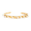 Bracelet Jonc Nacre Naturelle Acier doré