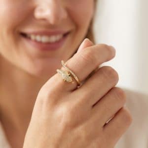 bague femme serpent