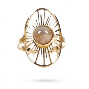 bague soleil agate