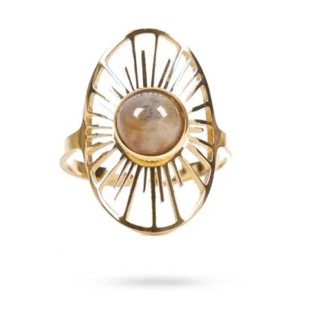 bague soleil agate