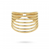 Bague Femme 7 Rangs – Acier Inoxydable Doré