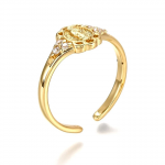 Bague Femme Sainte Vierge – Plaqué Or