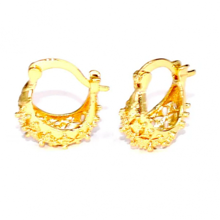 Boucles d’Oreilles Petite Créoles – Plaqué Or