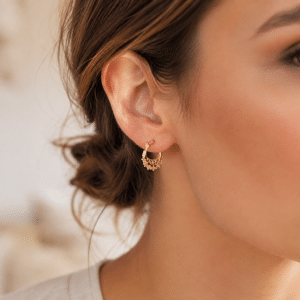 Boucles d’Oreilles Petite Créoles – Plaqué Or
