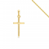 Collier Croix – Chaîne et Pendentif Plaqué Or