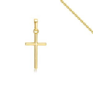 Collier Croix – Chaîne et Pendentif Plaqué Or